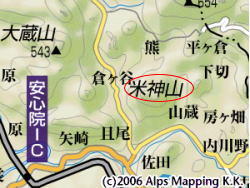米神山地図（クリックして大きく）